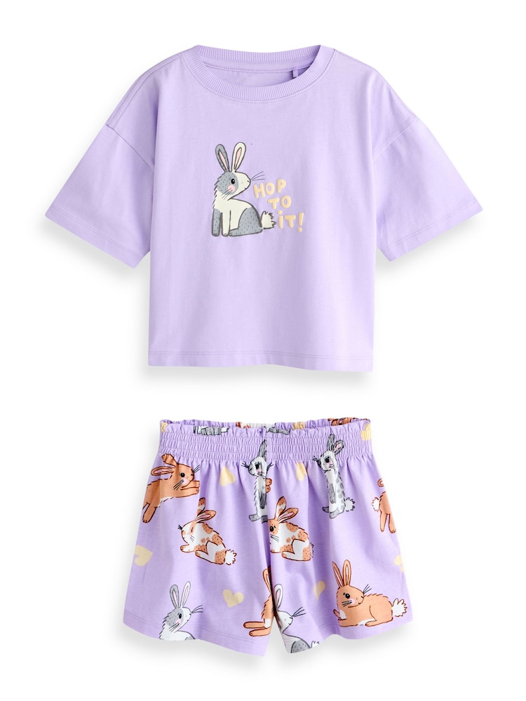 Blue/Yellow Pets Print Short Pyjamas 3 Pack (3-16yrs) - Image 2 of 4