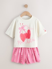 Red/Pink Cherry Short Pyjamas 3 Pack (3-16yrs) - Image 7 of 10