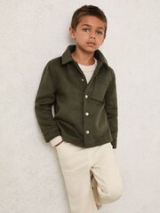Reiss Benjamin Wool-Blend Detachable-Hood Overshirt - Bild 1 von 4