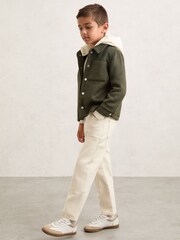 Reiss Benjamin Wool-Blend Detachable-Hood Overshirt - Bild 3 von 4