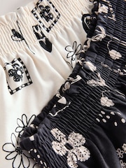 Monochrome Print Short Pyjamas 2 Pack (3-16yrs) - Image 8 of 9