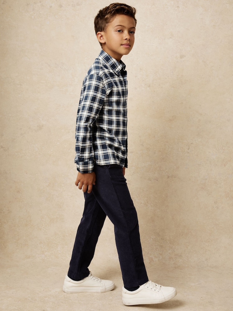 Reiss Navy Blue Bailes Shirt - Image 1 of 4