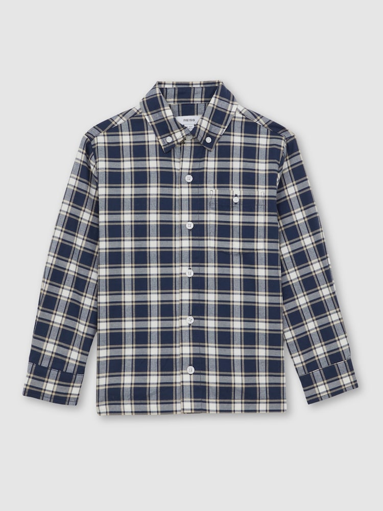 Reiss Navy Blue Bailes Shirt - Image 2 of 4