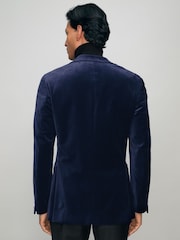 Reiss Apsara Single-Breasted Velvet Tailored-Fit Blazer - Imagen 6 de 7