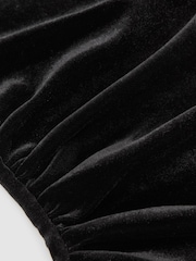 Reiss Black Scarlett Velvet Drape Sleeveless Top - Image 7 of 7