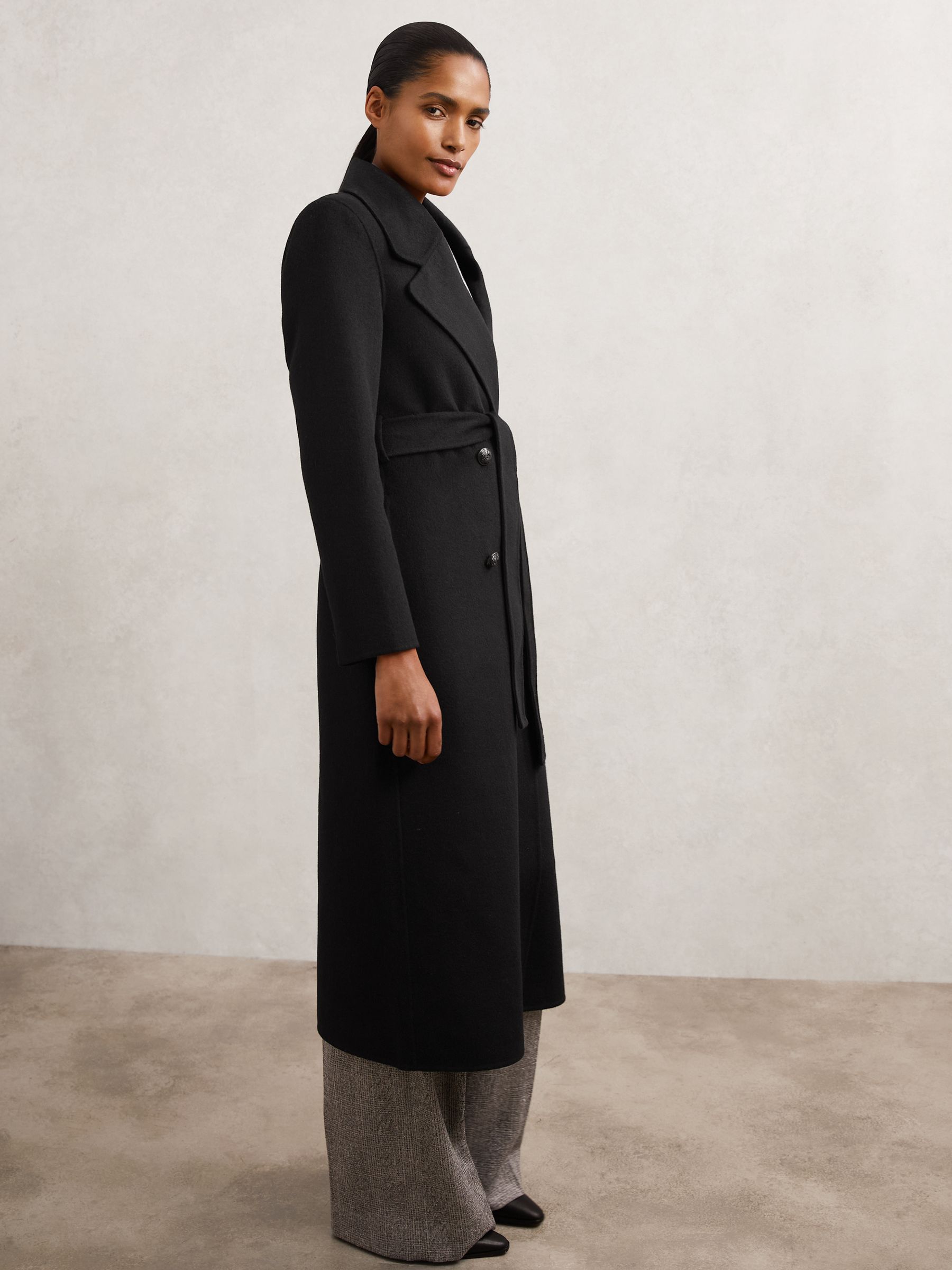【新品未使用】ReZARD Wool Stain Collar Coat （黒） リザード ReZARD Wool Stain Collar Coat （ブラック） -靴