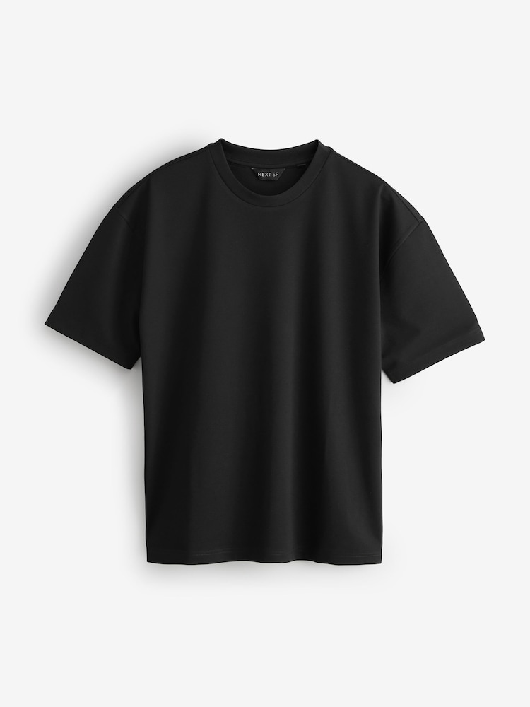 Black Relaxed Fit Heavyweight T-Shirt - Image 1 of 1