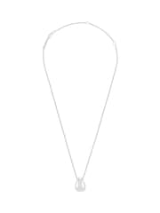 Estella Bartlett Silver Tone Waterproof Teardrop Pendant Necklace - Image 1 of 4