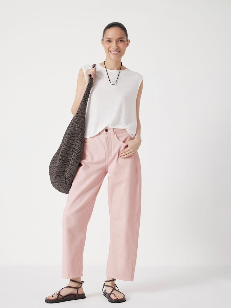 Hush Pink Cordelia Barrel Leg Jeans - Image 2 of 5 Hush Pink Cordelia Barrel Leg Jeans - Image 2 of 5