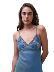 Chantelle Blue Fleurs Signature Embriodered Chemise - Image 3 of 4
