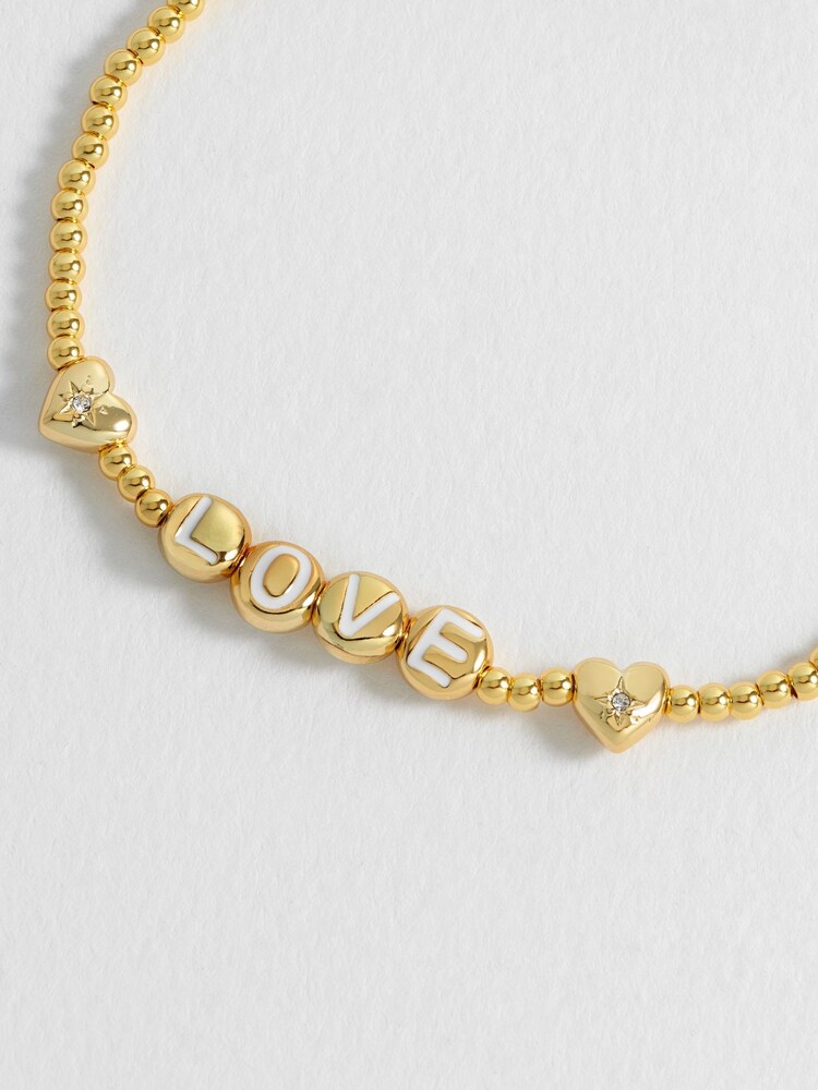 Estella Bartlett Gold Tone Love Letter Bracelet - Image 2 of 4 Estella Bartlett Gold Tone Love Letter Bracelet - Image 2 of 4