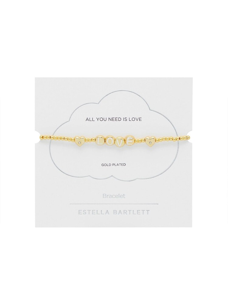 Estella Bartlett Gold Tone Love Letter Bracelet - Image 4 of 4 Estella Bartlett Gold Tone Love Letter Bracelet - Image 4 of 4