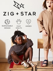 Zig+Star Gold Kids Cosmic Infant Closed Toe Sandals - Image 5 of 6