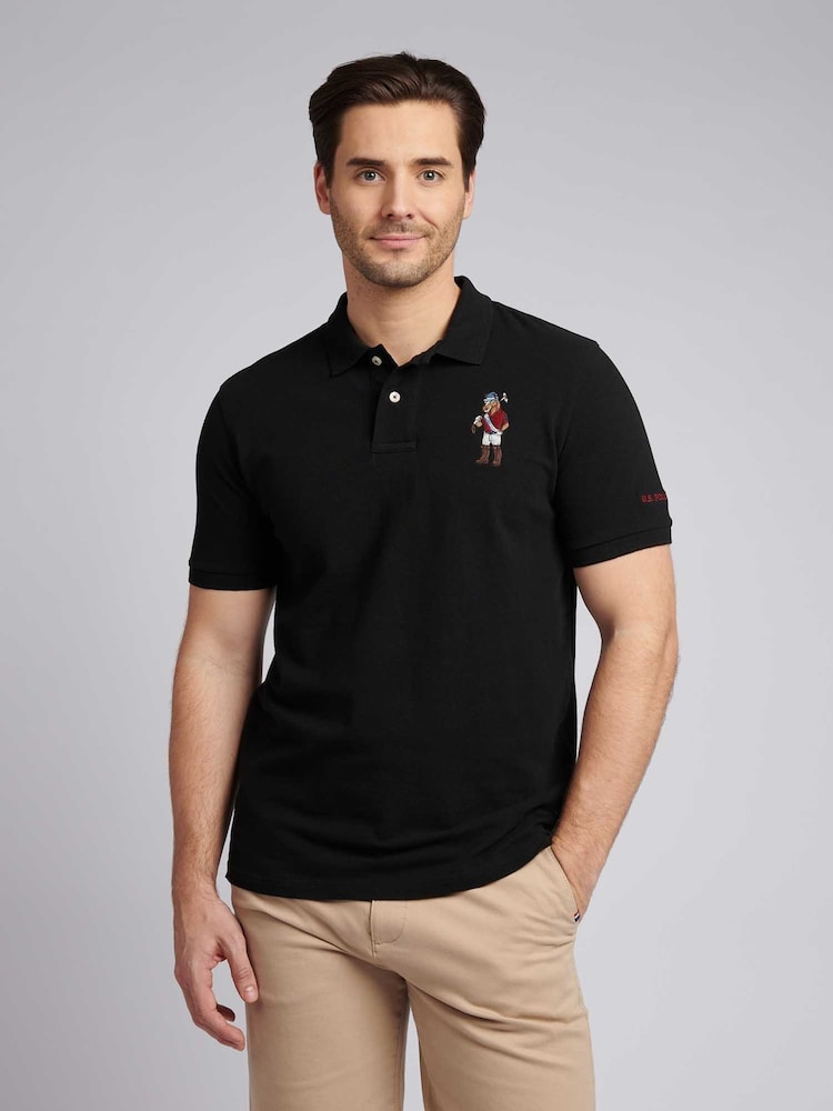 U.S. Polo Assn. Black Mens Chuck Polo Shirt - Image 1 of 7 U.S. Polo Assn. Black Mens Chuck Polo Shirt - Image 1 of 7