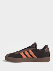 adidas Brown/Orange VL Court Trainers - Image 2 of 10