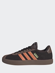 adidas Brown/Orange VL Court Trainers - Image 5 of 10