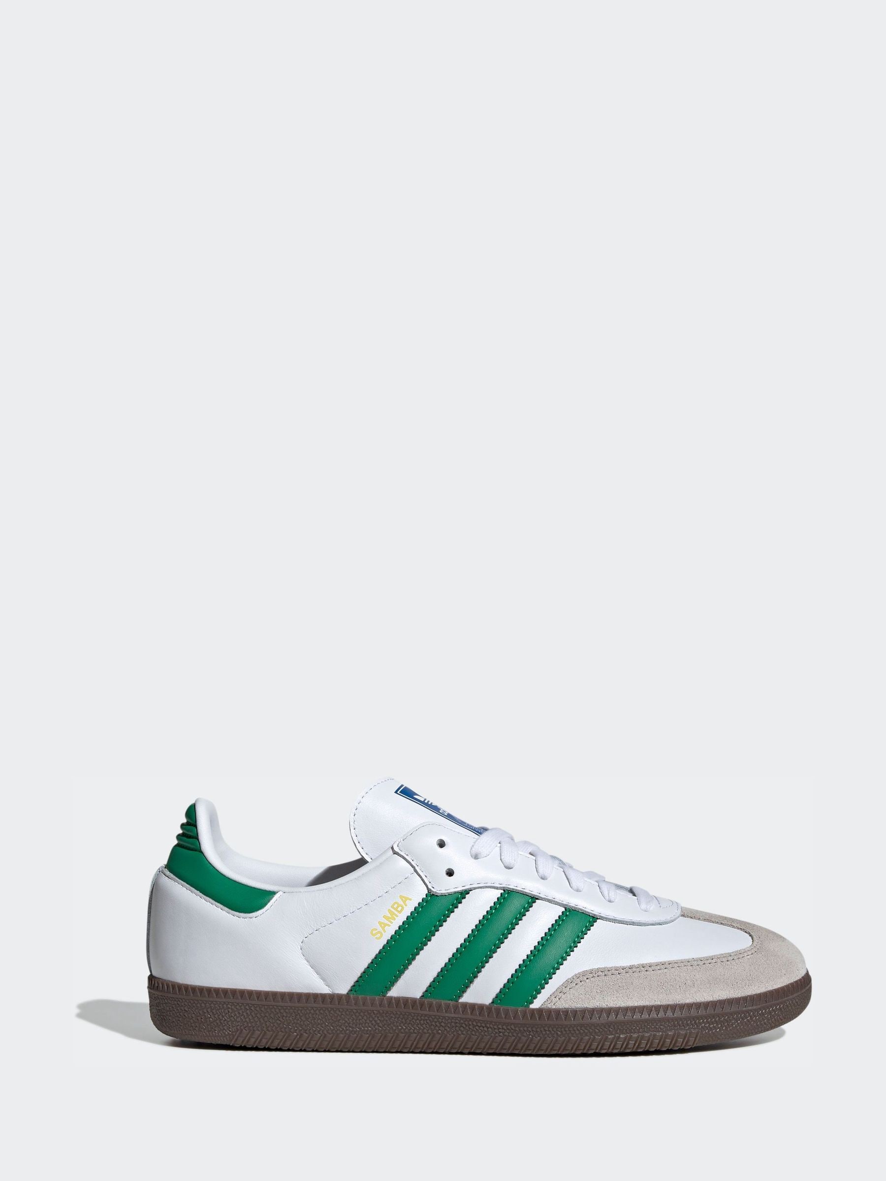 Cumpără Alb/Verde - Pantofi sport adidas Originals Samba OG from