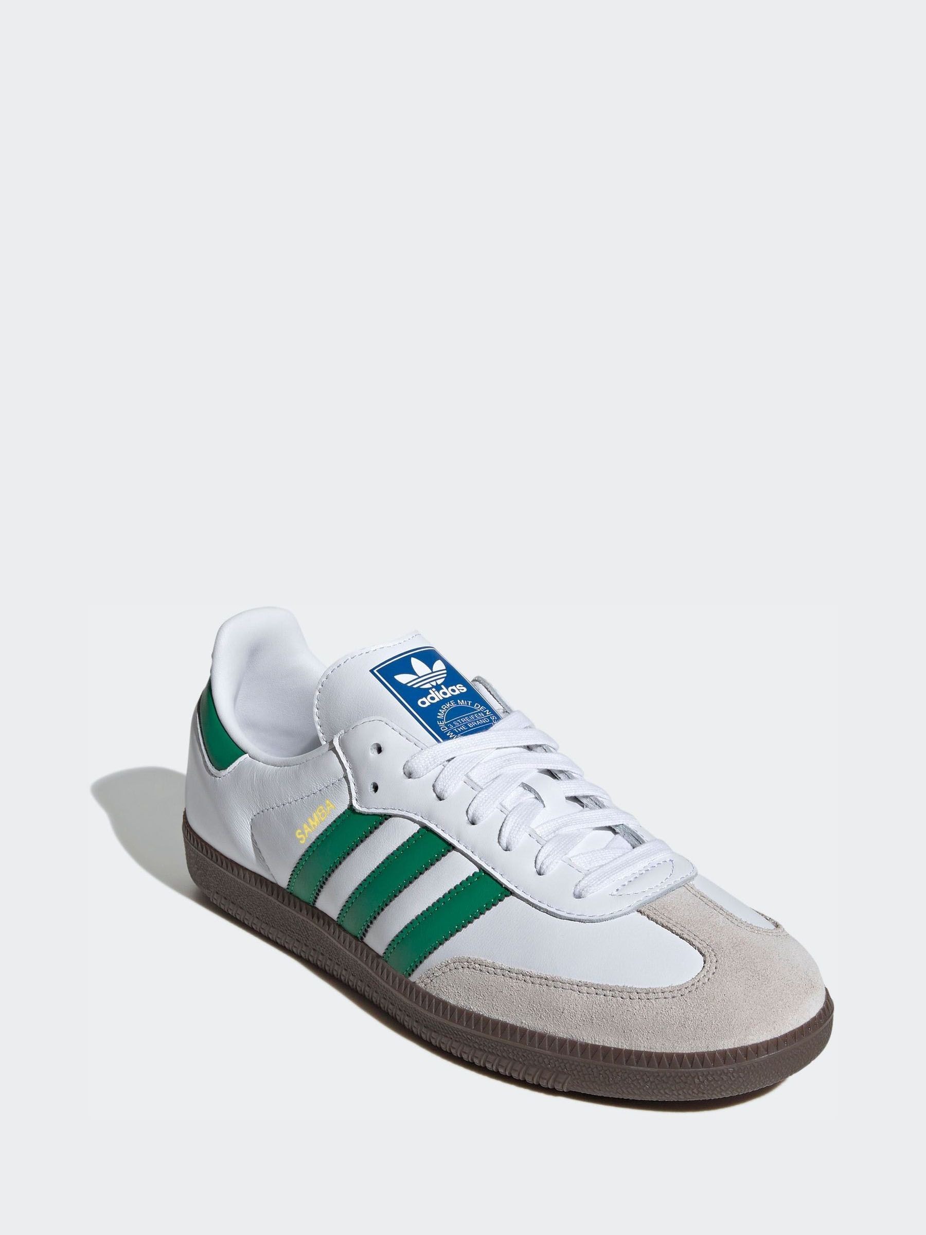 靴 adidas SAMBA OG White Green Cumpără Alb/Verde - Pantofi sport adidas Originals Samba OG from