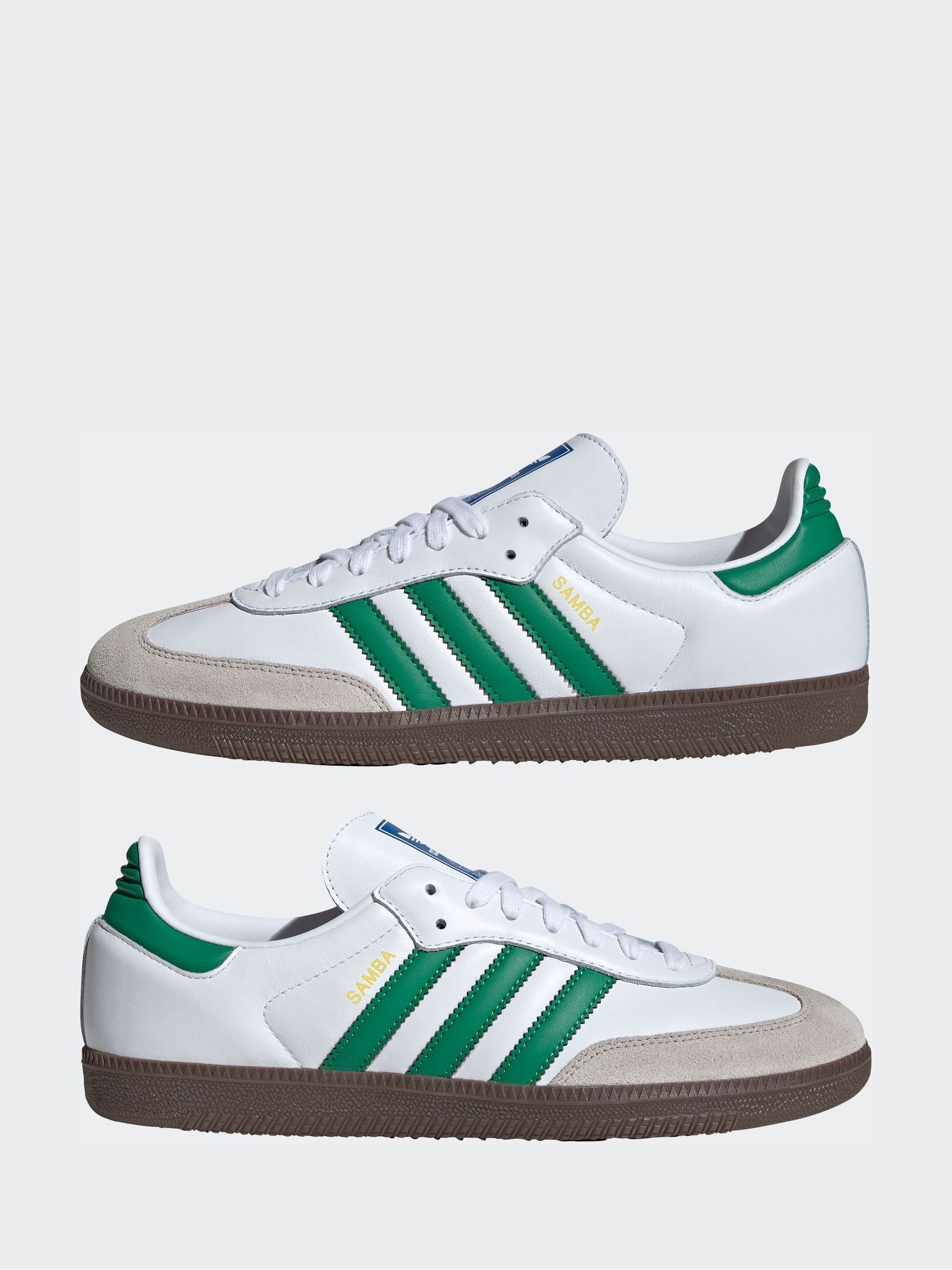 Cumpără Alb/Verde - Pantofi sport adidas Originals Samba OG from