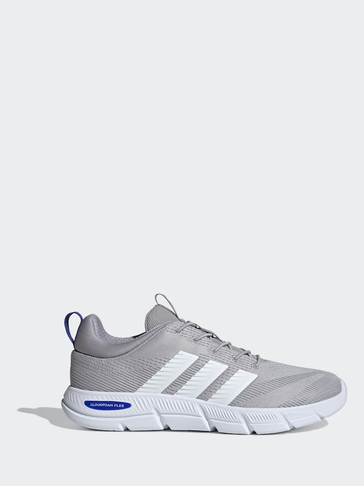 adidas Grey Cloudfoam Flex Laces Shoes - Image 1 of 9