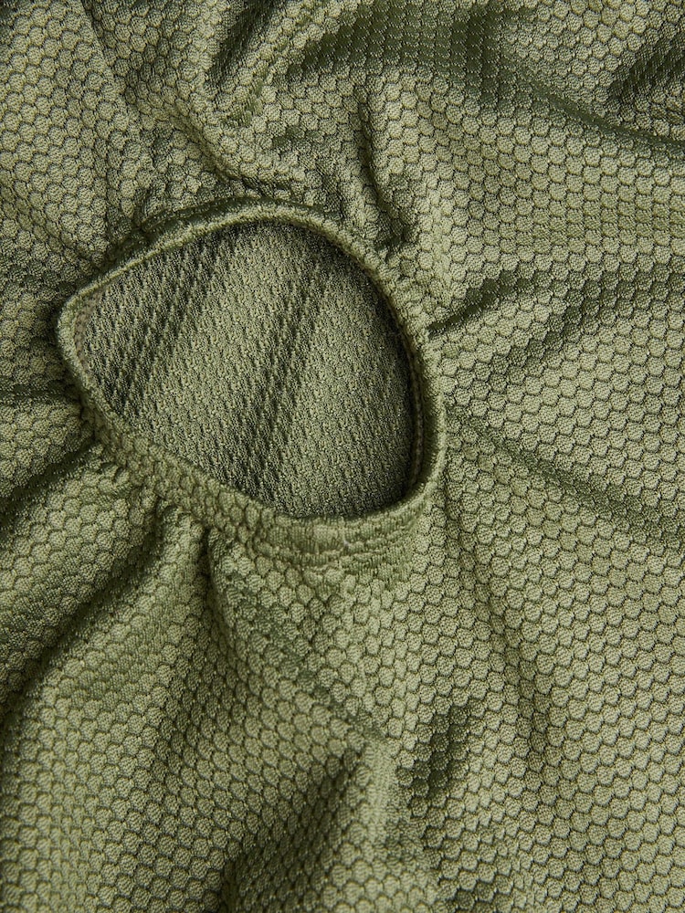 Monsoon Green Texture Cut-Out Swimsuit - Image 3 of 3