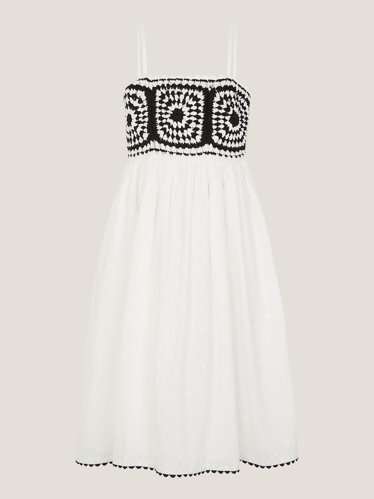 Monsoon Strappy Crochet Sundress - Imagen 1 de 3