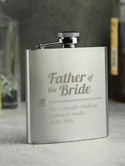 PMC Personalised Father Of The Bride Hip Flask - Image 2 of 3