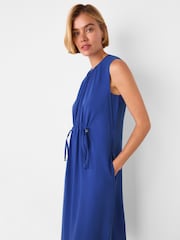 Whistles Blue Sleeveless Midi Dress - Image 3 of 5