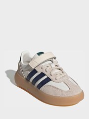 adidas White Barreda Decode Elastic Lace Kids Trainers - Image 4 of 10