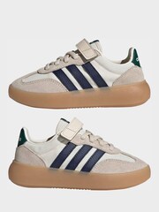 adidas White Barreda Decode Elastic Lace Kids Trainers - Image 6 of 10
