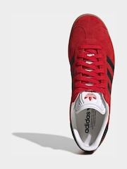 adidas Originals Red Gazelle Trainers - Image 7 of 11