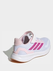 أبيض - حذاء رياضي للأطفال تشكيلة Runfalcon 5 برباط مطاطي من adidas - Image 6 of 10