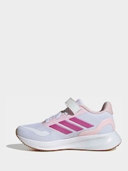 أبيض - حذاء رياضي للأطفال تشكيلة Runfalcon 5 برباط مطاطي من adidas - Image 9 of 10