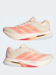 adidas White Adizero Boston 13 Running Trainers - Image 12 of 16