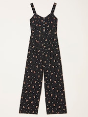FatFace Rosa Black Ditsy Pop Jumpsuit - Image 6 of 6