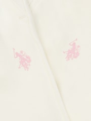 U.S. Polo Assn. White Girls Relaxed Fit Zip Hoodie and Joggers Set - Image 11 of 11