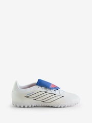 adidas White Predator Club Fold-Over Tongue Turf Football Trainers - Image 1 of 1