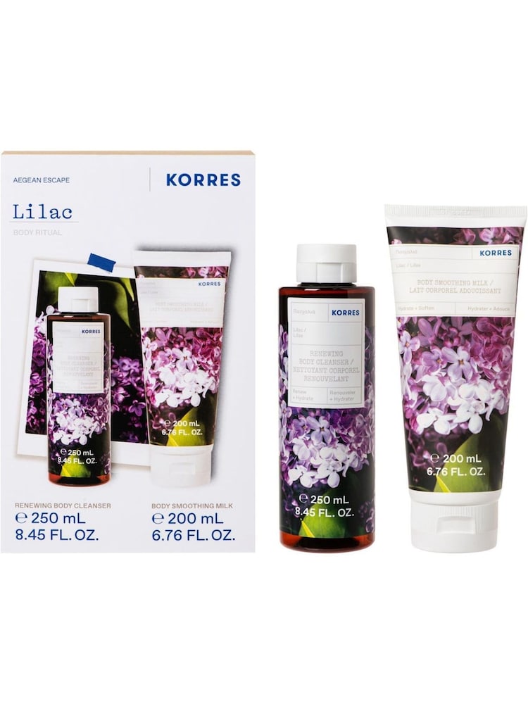 Korres Lilac Shower Gel and Body Milk Gift Set - Image 2 of 5
