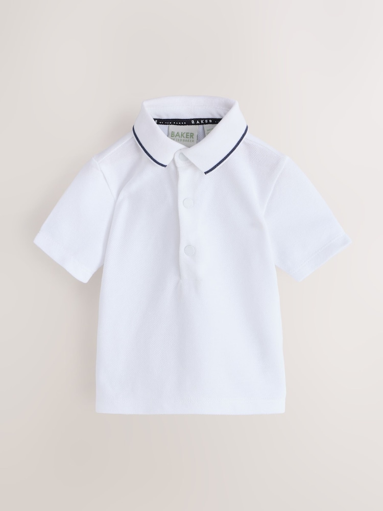 Baker by Ted Baker Seersucker Dungaree,Polo Shirt and Hat Set - Image 2 of 5 Baker by Ted Baker Seersucker Dungaree,Polo Shirt and Hat Set - Image 2 of 5