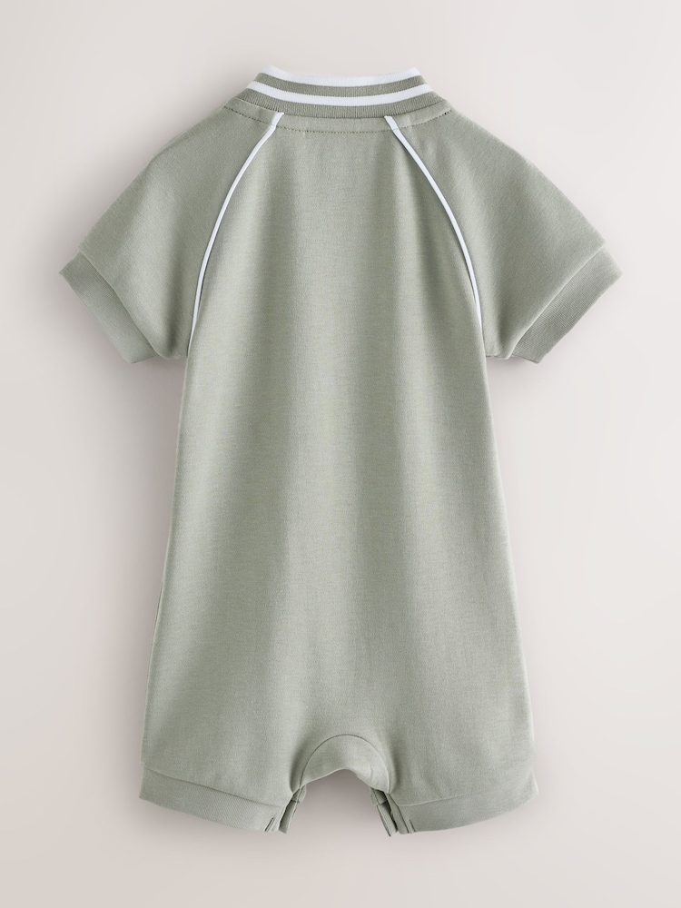 كاكي/كريم - أزرق/صخري ـ حزمة من 2 ثوب أطفال بتصميم رياضي جامعي من Baker by Ted Baker - صورة 2 من 7