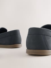 Navy Leather Penny Loafers - Image 5 of 5