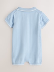 Baker by Ted Baker Blue Knitted Romper - Image 2 of 6