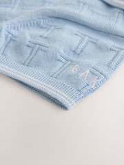 Baker by Ted Baker Blue Knitted Romper - Image 4 of 6