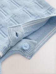 Baker by Ted Baker Blue Knitted Romper - Image 5 of 6