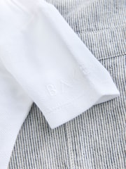 Baker by Ted Baker Stripe Dungaree and Polo Shirt Set - Image 5 of 5