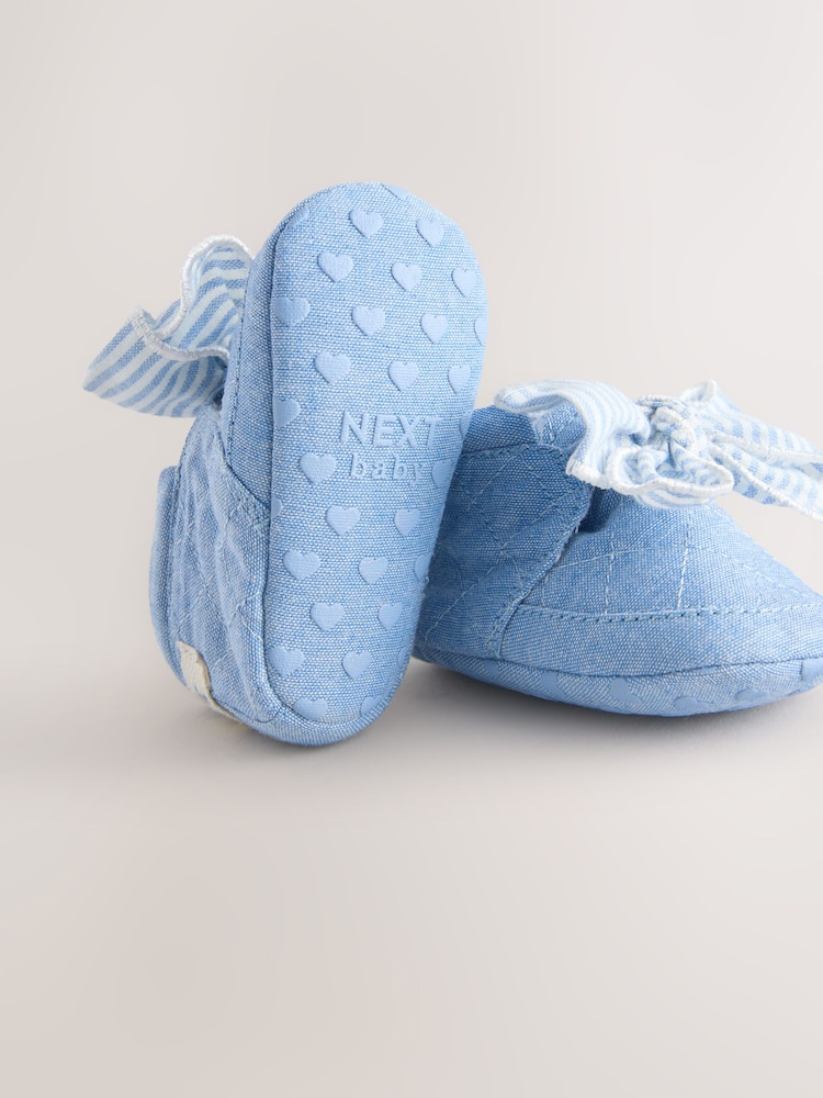 Blue Baby Floral Print Boots (0-18mths) - Image 8 of 8 Blue Baby Floral Print Boots (0-18mths) - Image 8 of 8