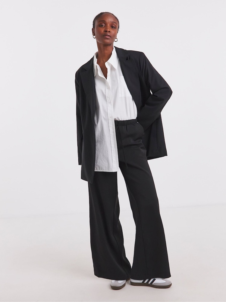 Simply Be Black Oversized Single Breasted Blazer - Image 1 of 4