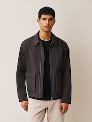 Brown Smart Technical Showerproof Jacket - Image 1 of 12