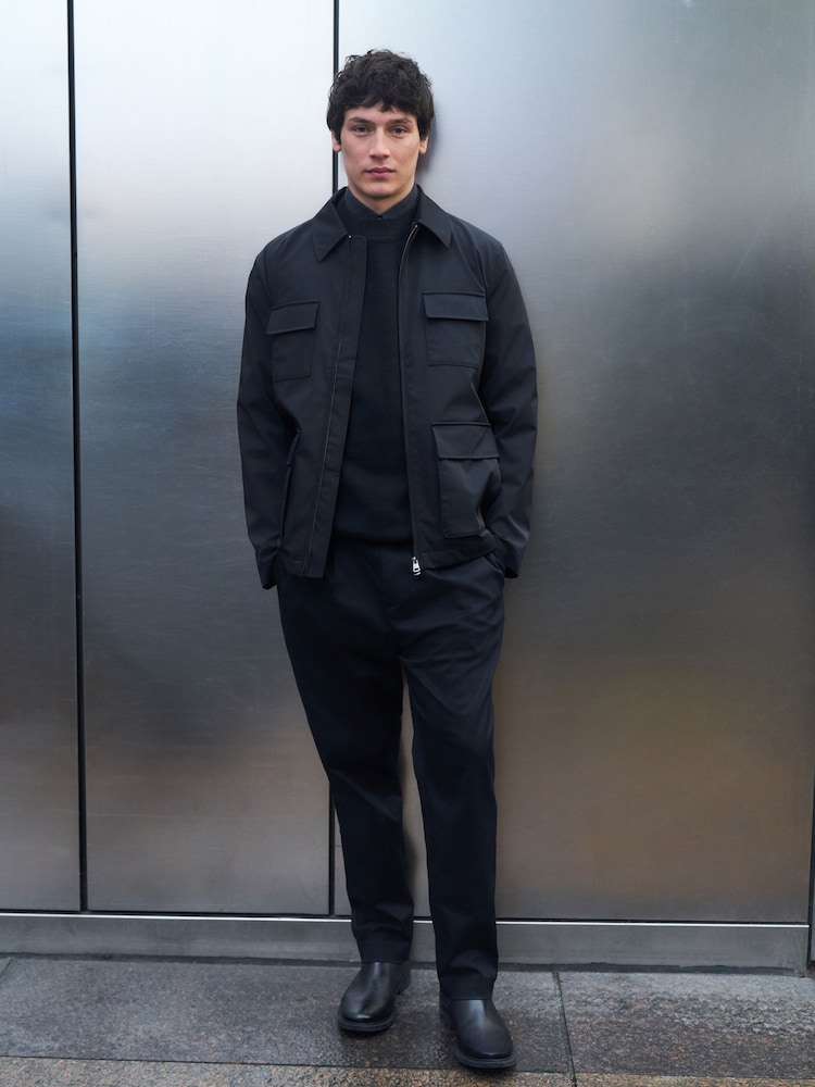 Black Smart Technical Showerproof Four Pocket Field Jacket - Image 2 of 11