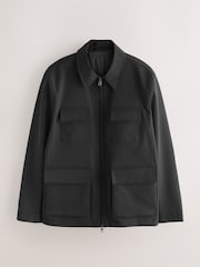 Black Smart Technical Showerproof Four Pocket Field Jacket - Image 7 of 11